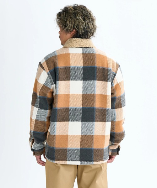 Quiksilver(クイックシルバー)の「DNA SHERPA HARRINGTO /クイックシルバー胸ポケットワンポイントボアブルゾン(ブルゾン・メンズ・ブラウン/ブラック・X-LARGE/LARGE/MEDIUM)」の7枚目の写真