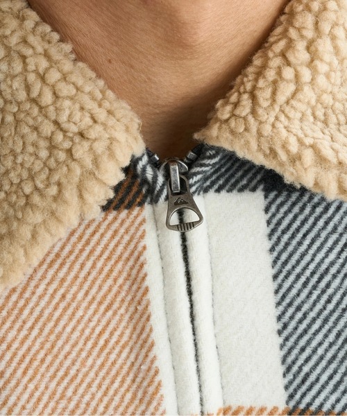 Quiksilver(クイックシルバー)の「DNA SHERPA HARRINGTO /クイックシルバー胸ポケットワンポイントボアブルゾン(ブルゾン・メンズ・ブラウン/ブラック・X-LARGE/LARGE/MEDIUM)」の9枚目の写真
