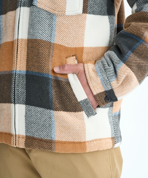 Quiksilver(クイックシルバー)の「DNA SHERPA HARRINGTO /クイックシルバー胸ポケットワンポイントボアブルゾン(ブルゾン・メンズ・ブラウン/ブラック・X-LARGE/LARGE/MEDIUM)」の11枚目の写真
