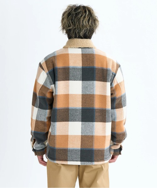 Quiksilver(クイックシルバー)の「DNA SHERPA HARRINGTO /クイックシルバー胸ポケットワンポイントボアブルゾン(ブルゾン・メンズ・ブラウン/ブラック・X-LARGE/LARGE/MEDIUM)」の16枚目の写真