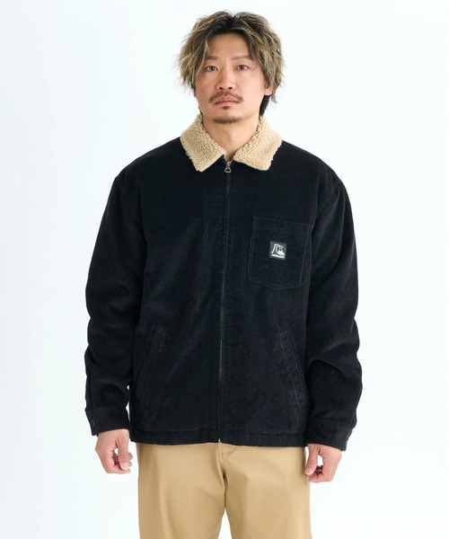 Quiksilver(クイックシルバー)の「DNA SHERPA HARRINGTO /クイックシルバー胸ポケットワンポイントボアブルゾン(ブルゾン・メンズ・ブラウン/ブラック・X-LARGE/LARGE/MEDIUM)」の5枚目の写真