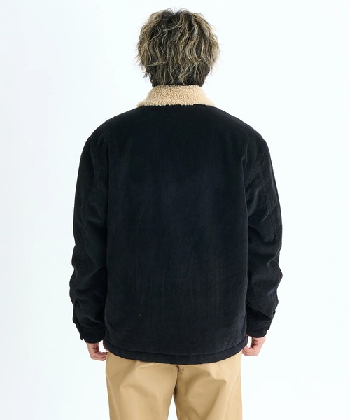 Quiksilver(クイックシルバー)の「DNA SHERPA HARRINGTO /クイックシルバー胸ポケットワンポイントボアブルゾン(ブルゾン・メンズ・ブラウン/ブラック・X-LARGE/LARGE/MEDIUM)」の6枚目の写真