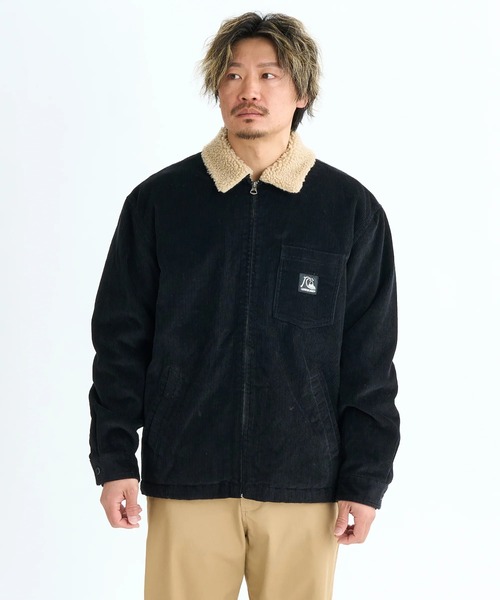 Quiksilver(クイックシルバー)の「DNA SHERPA HARRINGTO /クイックシルバー胸ポケットワンポイントボアブルゾン(ブルゾン・メンズ・ブラウン/ブラック・X-LARGE/LARGE/MEDIUM)」の19枚目の写真