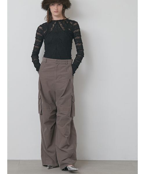 styling/（スタイリング）の「ラッフルレース2WAYシアートップス（Tシャツ/カットソー・レディース・ホワイト/ブラック・F）」の19枚目の写真