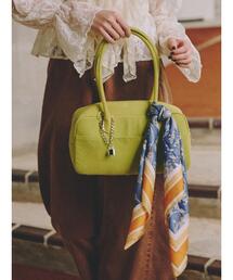 ehka sopo | チャーム付きエコスウェードボストン(ハンドバッグ)