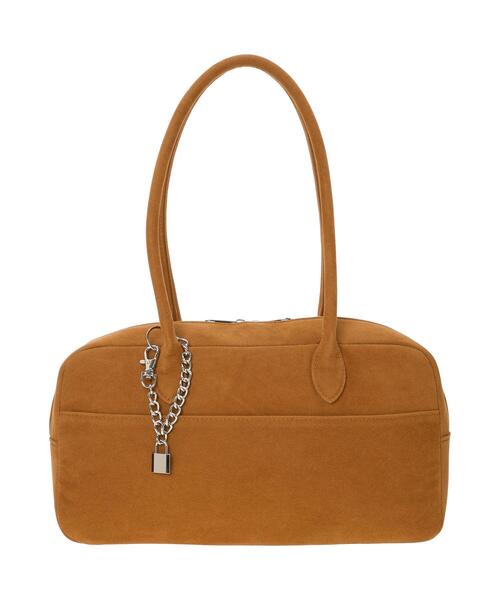 ehka sopo（エヘカソポ）の「チャーム付きエコスウェードボストン（ハンドバッグ・レディース・ブラウン/グリーン/ベージュ・F）」の22枚目の写真