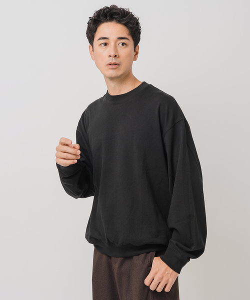 handvaerk（ハンドバーク）の「handvaerk (ハンドバーク) 別注 クルー ネック ロングスリーブ Tシャツ（Tシャツ/カットソー・メンズ・グリーン/ブラック・LARGE/MEDIUM/SMALL）」の7枚目の写真
