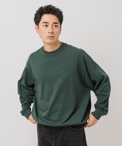 handvaerk（ハンドバーク）の「handvaerk (ハンドバーク) 別注 クルー ネック ロングスリーブ Tシャツ（Tシャツ/カットソー・メンズ・グリーン/ブラック・LARGE/MEDIUM/SMALL）」の14枚目の写真