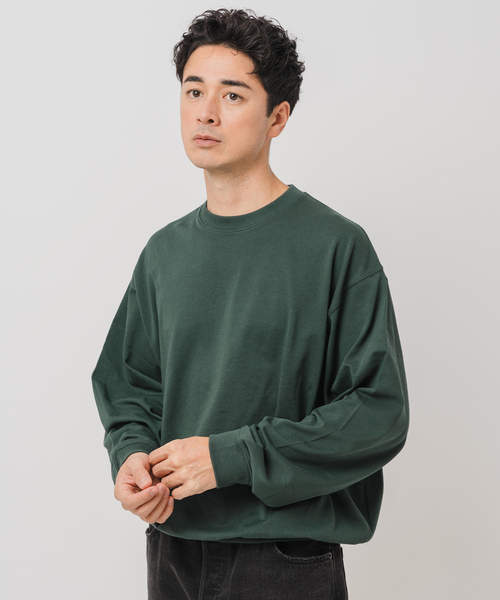 handvaerk（ハンドバーク）の「handvaerk (ハンドバーク) 別注 クルー ネック ロングスリーブ Tシャツ（Tシャツ/カットソー・メンズ・グリーン/ブラック・LARGE/MEDIUM/SMALL）」の17枚目の写真