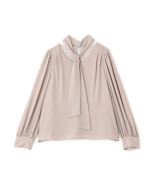 PROPORTION BODY DRESSING（プロポーションボディドレッシング）の「＜ウォッシャブル＞２ＷＡＹリボンタック付きブラウス / 1215210003（シャツ/ブラウス・レディース・ベージュ/ホワイト系その他/ブルー・SMALL/MEDIUM）」の19枚目の写真