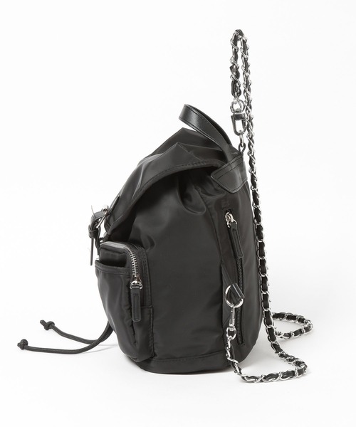 LOWRYS FARM（ローリーズファーム）の「チェーンショルダーリュック　600865（ショルダーバッグ・レディース・ブラック・FREE）」の3枚目の写真