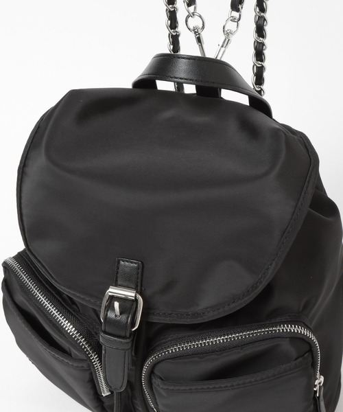 LOWRYS FARM（ローリーズファーム）の「チェーンショルダーリュック　600865（ショルダーバッグ・レディース・ブラック・FREE）」の16枚目の写真