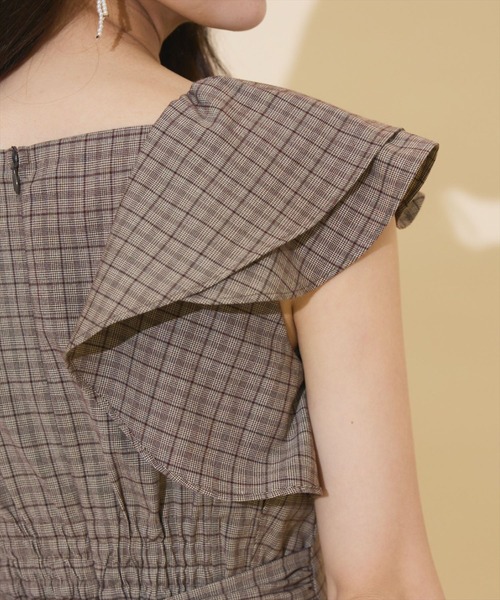 WILLSELECTION(ウィルセレクション)の「ラッフルスリーブバックリボンワンピース(ワンピース・レディース・ブラウン系その他/ブラック系その他/ダークブラウン・FREE)」の11枚目の写真
