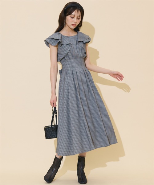 WILLSELECTION(ウィルセレクション)の「ラッフルスリーブバックリボンワンピース(ワンピース・レディース・ブラウン系その他/ブラック系その他/ダークブラウン・FREE)」の19枚目の写真