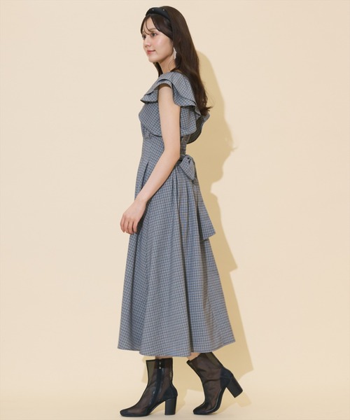 WILLSELECTION(ウィルセレクション)の「ラッフルスリーブバックリボンワンピース(ワンピース・レディース・ブラウン系その他/ブラック系その他/ダークブラウン・FREE)」の20枚目の写真
