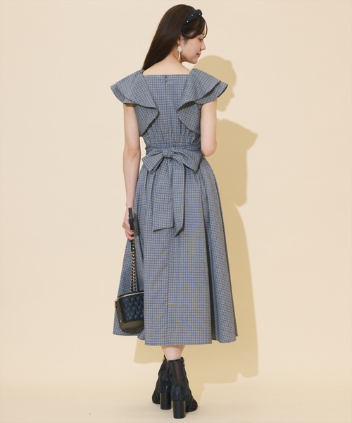 WILLSELECTION(ウィルセレクション)の「ラッフルスリーブバックリボンワンピース(ワンピース・レディース・ブラウン系その他/ブラック系その他/ダークブラウン・FREE)」の21枚目の写真