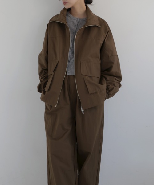 2025SS新品✨ベイジ　IBERIS / スタンドカラーブルゾン 2025SS新品✨ベイジ IBERIS / スタンドカラーブルゾン