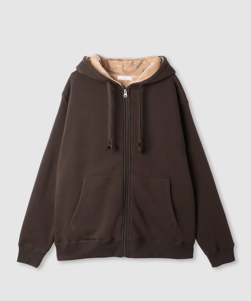 NAVY(ネイビー)の「nAvy 裏シャギージップパーカ(パーカー・レディース・杢グレー/ブラック/オートミール/ブラウン・M/L)」の17枚目の写真
