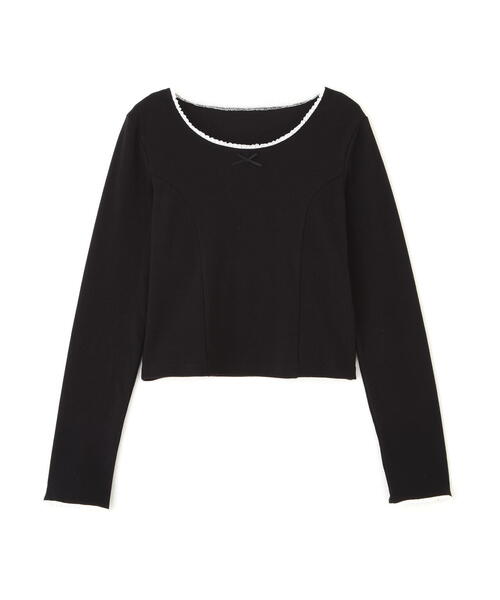 FREE'S MART（フリーズマート）の「◆コンパクトフリルカットソー（Tシャツ/カットソー・レディース・ブラック/グレー/ホワイト・FREE）」の4枚目の写真