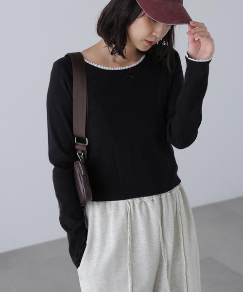 FREE'S MART（フリーズマート）の「◆コンパクトフリルカットソー（Tシャツ/カットソー・レディース・ブラック/グレー/ホワイト・FREE）」の8枚目の写真