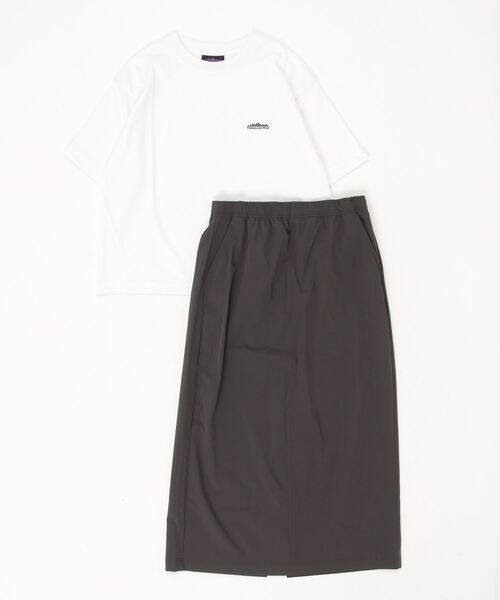 THOUSAND MILE(サウザンドマイル)の「THOUSAND MILE/サウザンドマイル ジップブルゾン&Tシャツ&スカート セットアップ ZIP BLOUSON&T-SHIRT&SKIRT SET UP(3点セット)(セットアップ・レディース・チャコールグレー/ブルー/ブラック・FREE)」の5枚目の写真