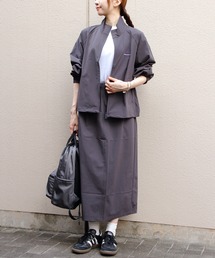 THOUSAND MILE（サウザンドマイル）の「THOUSAND MILE/サウザンドマイル　ジップブルゾン＆Tシャツ＆スカート セットアップ　ZIP BLOUSON&T-SHIRT＆SKIRT SET UP（3点セット）（セットアップ）」