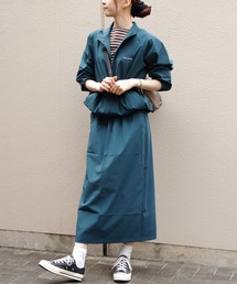 THOUSAND MILE（サウザンドマイル）の「THOUSAND MILE/サウザンドマイル　ジップブルゾン＆Tシャツ＆スカート セットアップ　ZIP BLOUSON&T-SHIRT＆SKIRT SET UP（3点セット）（セットアップ）」