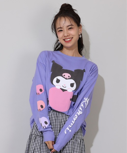 sanrio(サンリオ)の「親子お揃い サンリオ 発泡キャラクターロンT 1040A(Tシャツ/カットソー・メンズ・パープル/スカイブルー系1/その他24/その他25・M/L/S)」の1枚目の写真