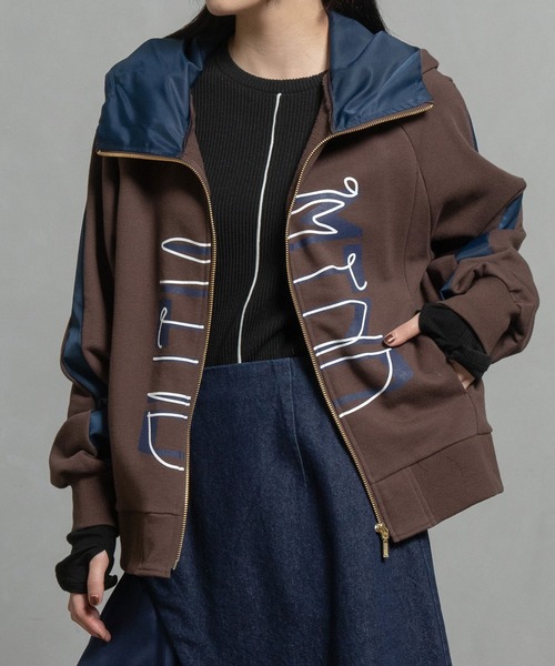 MARECHAL TERRE（マルシャルテル）の「ロゴフーディー（パーカー・レディース・アイボリー/グレー/ブラック/ブラウン・MEDIUM）」の8枚目の写真