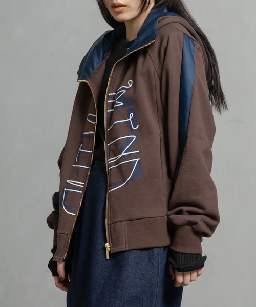 MARECHAL TERRE（マルシャルテル）の「ロゴフーディー（パーカー・レディース・アイボリー/グレー/ブラック/ブラウン・MEDIUM）」の9枚目の写真