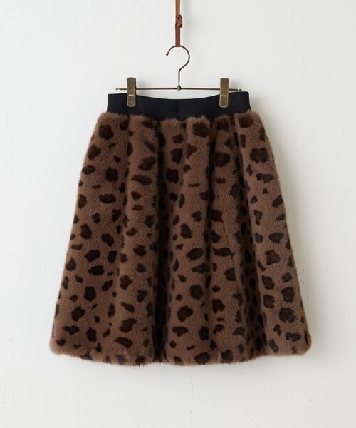BEARDSLEY（ビアズリー）の「《15 quinze》レオパードファースカート（スカート・レディース・ブラウン・FREE）」の13枚目の写真