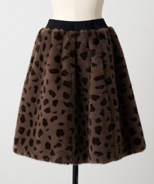BEARDSLEY（ビアズリー）の「《15 quinze》レオパードファースカート（スカート・レディース・ブラウン・FREE）」の17枚目の写真