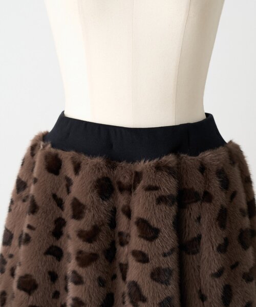 BEARDSLEY（ビアズリー）の「《15 quinze》レオパードファースカート（スカート・レディース・ブラウン・FREE）」の19枚目の写真