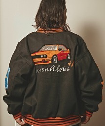 ALL RUNS（オールランズ）の「フェイクメルトン サガラワッペンスタジャン（スタジャン）」