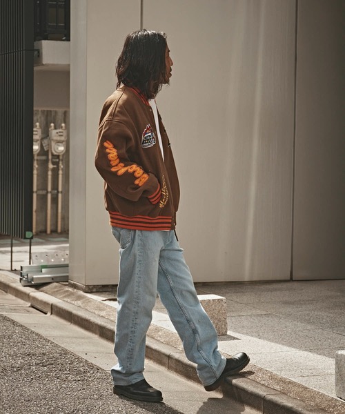 セール】フェイクメルトン サガラワッペンスタジャン（スタジャン