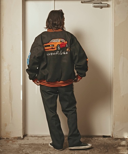 セール】フェイクメルトン サガラワッペンスタジャン（スタジャン