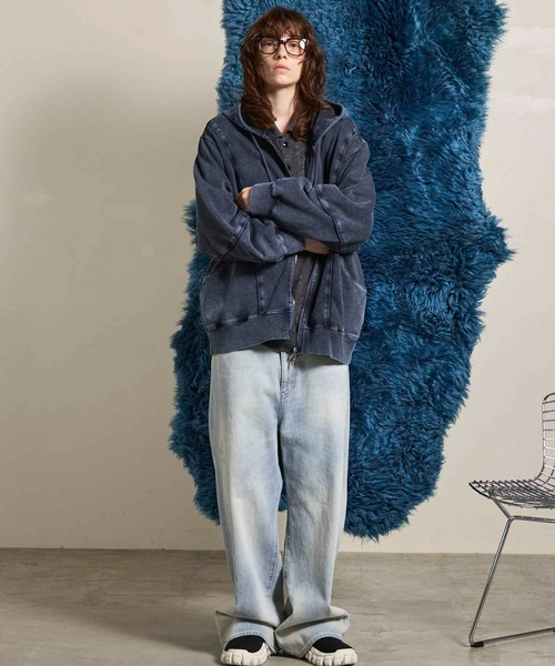 UNISEX》10.5oz Wide Straight Denim Pants/10.5オンスワイド