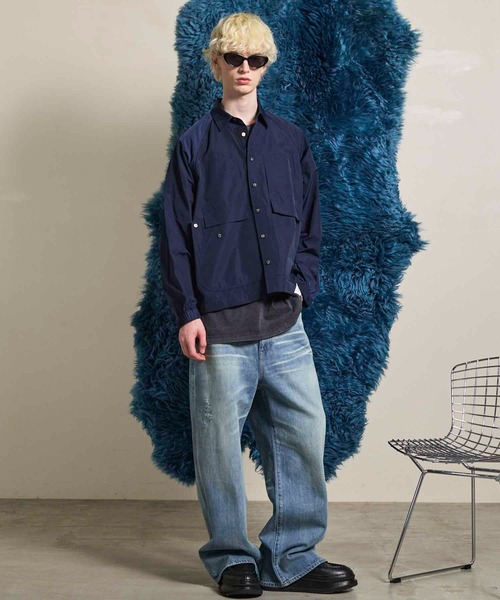 UNISEX》10.5oz Wide Straight Denim Pants/10.5オンスワイド