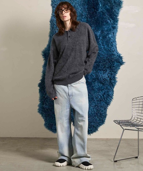 UNISEX》10.5oz Wide Straight Denim Pants/10.5オンスワイド