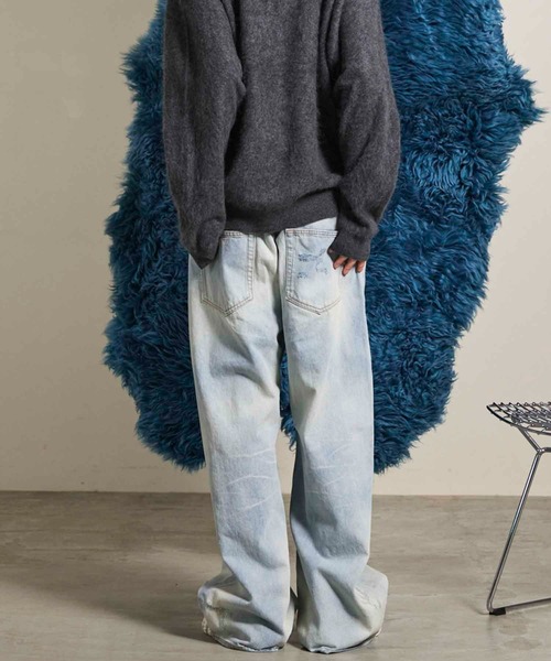 期間限定値下げDENIM BONDING WIDE STRAIGHT PANTS Selvage Denim Five Pocket Wide Straight Pants | Graphpaper(グラフ