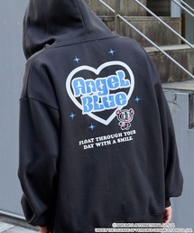 ANGEL BLUE（エンジェルブルー）の「【ANGEL BLUE】別注 エンジェルブルー グラフィック刺繍ジップアップパーカー（パーカー）」