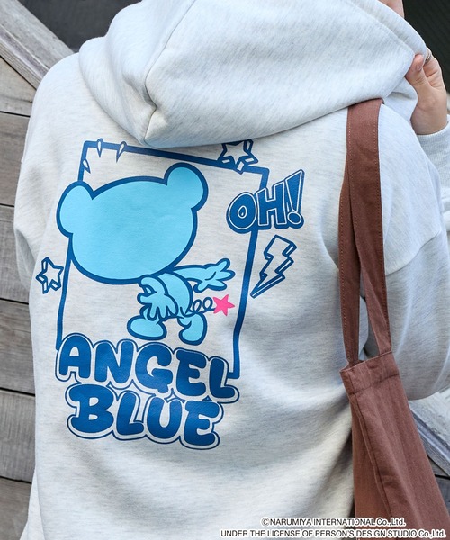 ANGEL BLUE】別注 エンジェルブルー グラフィック刺繍ジップアップ