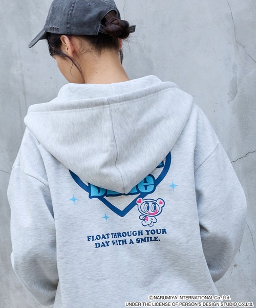 ANGEL BLUE】別注 エンジェルブルー グラフィック刺繍ジップアップ