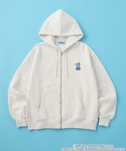 ANGEL BLUE】別注 エンジェルブルー グラフィック刺繍ジップアップ