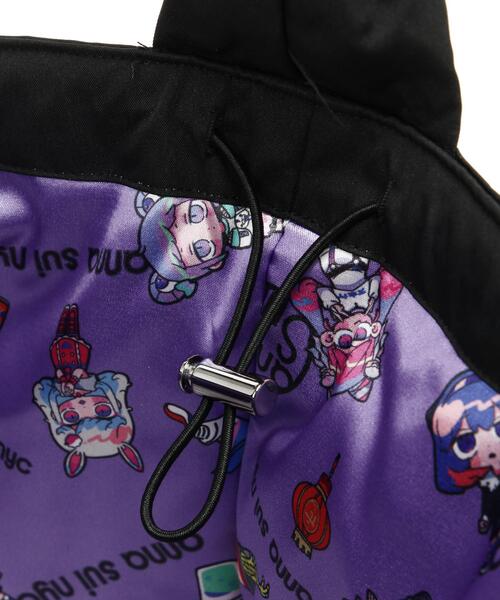 anna sui nyc(アナ スイ エヌ ワイ シー)の「anna sui nyc/アナ スイ エヌワイシー/『×寺田てら』TERAリバーシブルバッグ(トートバッグ・レディース・パープル/ブラック・F)」の17枚目の写真