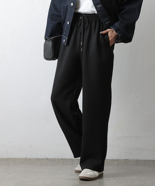 セール】ウールライクイージーワイドパンツ（スラックス）｜COLONY