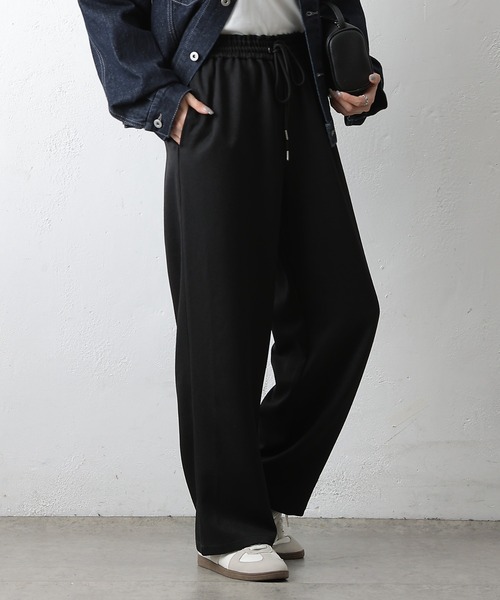 COLONY 2139（コロニートゥーワンスリーナイン）の「ウールライクイージーワイドパンツ（スラックス・レディース・ブラック/アイボリー/チャコールグレー・MEDIUM/SMALL）」の11枚目の写真