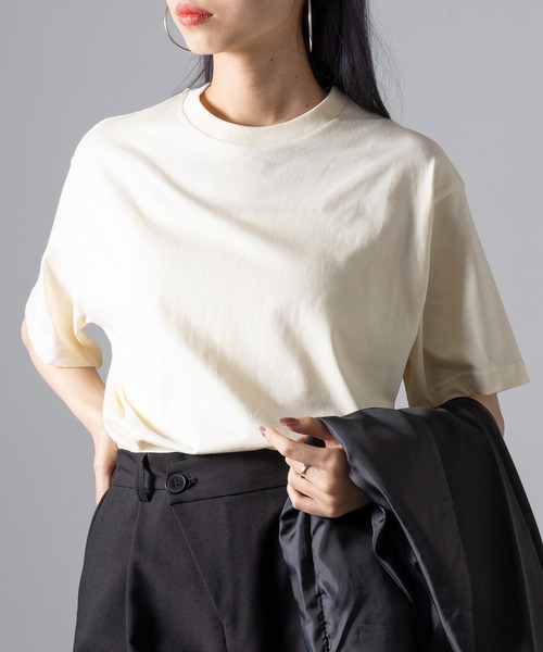 United Athle(ユナイテッドアスレ)の「【United Athle】6.5オンス ファインジャージー Tシャツ 1100(Tシャツ/カットソー・レディース・ブラウン/ブラック/チャコールグレー/ダークグリーン/ホワイト/ネイビー/アイボリー/サックスブルー/スミクロ/インディゴブルー/ダークグレー/ダークブルー/ライトグリーン/オフホワイト/バーガンディー・M/L/XL/S)」の3枚目の写真