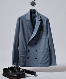 OMNES（オムネス）の「OMNES Another Edition ストレッチ梨地ダブルブレストテーラードジャケット（テーラードジャケット）」