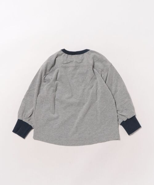 aimoha（アイモハ）の「【aimoha-KIDS-】キッズ　ロゴスウェット（スウェット・キッズ・グレー/イエロー/ダークグレー・90/100/110/120/130）」の4枚目の写真